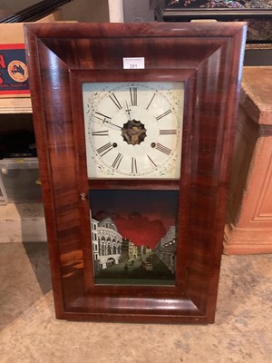 Lot 281 - 19th century American wall clock