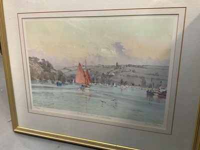 Lot 1196 - Collection of picture frames, watercolours and prints