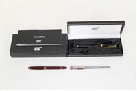 Lot 3529 - Mont Blanc black fountain pen in original box,...