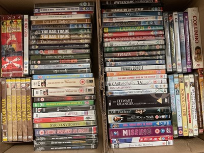 Lot 301 - Five boxes of CDs and DVDs