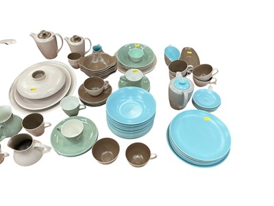 Lot 424 - Quantity of Poole pottery twin tone tea and dinner wares.