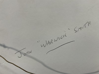 Lot 84 - John Warwick Smith (1749-1831) watercolour, landscape with castle, 12cm x 21cm, glazed frame