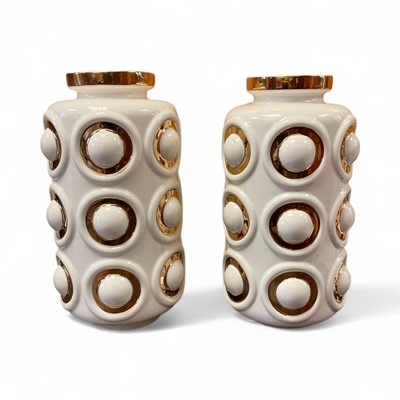 Lot 1571 - Pair of Jonathan Adler vases
