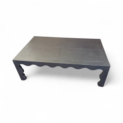 Lot 1572 - Jonathan Adler leather clad coffee table