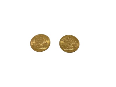 Lot 407 - G.B. - Gold Sovereigns George V 1913 GEF & 1914 GEF (2 coins)