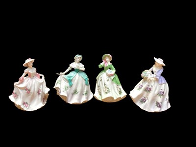 Lot 2262 - Collection of 12 Royal Worcester limited edition figures