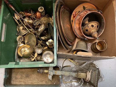 Lot 317 - Brass, copper and other metal wares