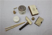 Lot 3540 - Selection of Edwardian and other ivory -...