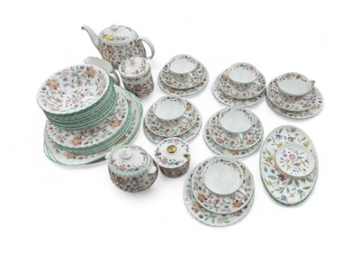 Lot 409 - Minton Haddon Hall six person tea set together with other Minton Haddon Hall tea and dinner wares