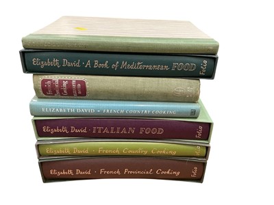 Lot 472 - Group of Elizabeth David cookery books, including First Editions and Folio Society