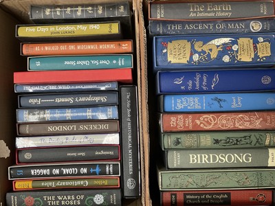 Lot 1319 - Folio Society books including history, poetry. (2 boxes)