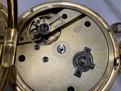 Lot 790 - Victorian gentlemen's 18ct gold pocket watch, the unusual swivel mechanism allowing use as a full hunter or as an open face pocket watch. Case with maker's mark for Augustin Aloisia