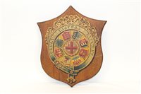 Lot 3546 - Great Eastern Railway shield decorated with...