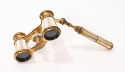 Lot 971 - Edwardian Asprey mother-of-pearl opera glasses
