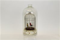 Lot 3548 - Automobiliamaton two singing birds in a gilt...