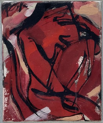 Lot 72 - Neil Park (Contemporary) three works on paper framed as one, each 12cm x 10cm, glazed frame