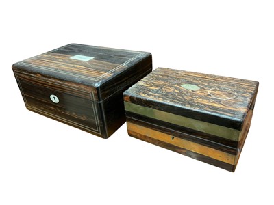 Lot 204 - Two 19th century dressing table boxes