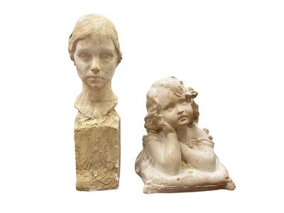 Lot 205 - Two plaster sculptures