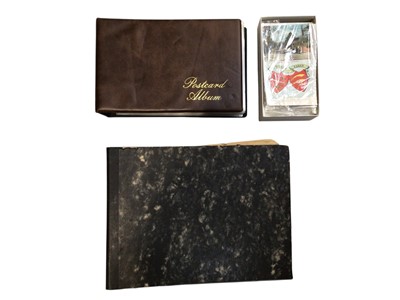 Lot 5049 - Two albums of postcards, including tinted photographic and saucy seaside, and some loose Colchester related