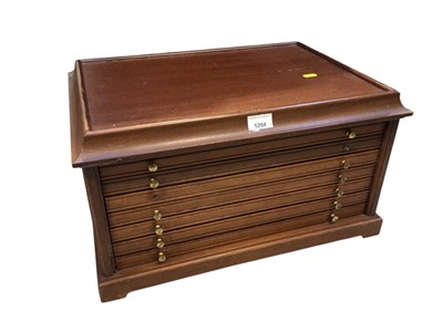 Lot 5204 - Coin / medal collector's cabinet containing six drawers
