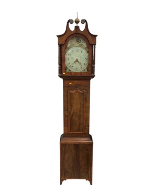 Lot 5294 - Early 19th century 30 hour longcase clock with painted dial, by Thos. Turnbull of Whitby