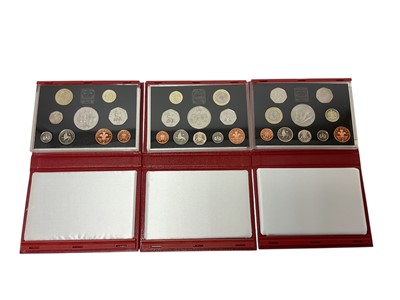 Lot 417 - G.B. - Royal Mint mixed proof sets 1996-2011 to include black and red leather cased sets & others (18 coin sets)