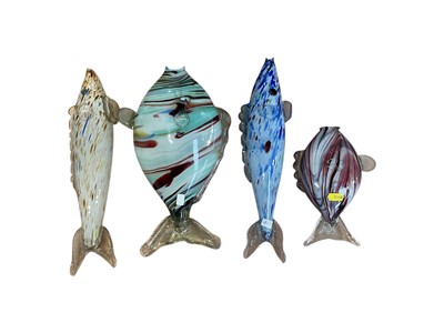 Lot 5042 - Collection of glass fish ornaments