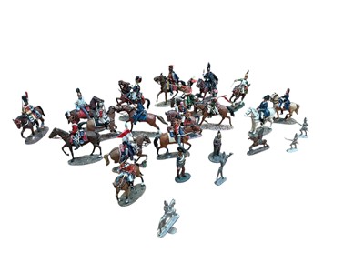 Lot 5138 - Quantity of items to include del Prado figures, lead figures, medals, small group of silver plate, other sundry items