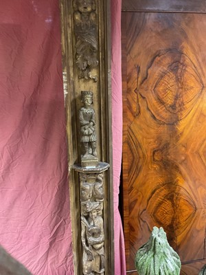 Lot 1258 - Antique Carolean influence composite door frame