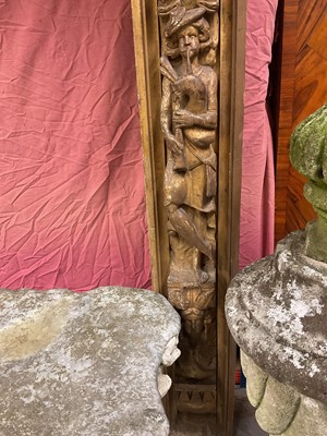 Lot 1258 - Antique Carolean influence composite door frame