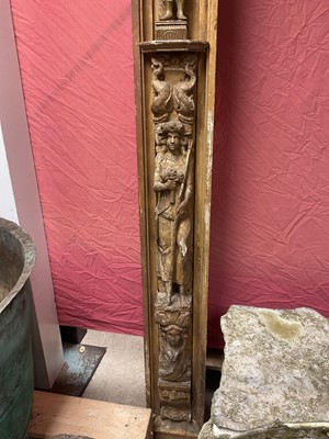 Lot 1258 - Antique Carolean influence composite door frame