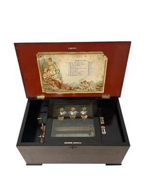 Lot 838 - Late 19th / early 20th century Swiss music box