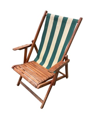 Lot 1439 - Pair old deck chairs