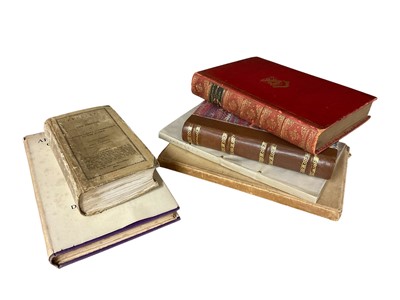 Lot 1311 - Thomas Beedome - Select Poems, Nonesuch press 1928, limited edition 956/1250, vellum bound with slip case, together with Tablet of Memory, 1807, good modern binding, Works of Tennyson, 1899, Mis...