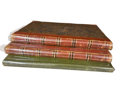 Lot 1312 - S C Hall - Baronial Halls, 1881, folio, two vols, together with James Cromar Watt - Examples of Greek and Pompeian decorative work, 1897. (3)