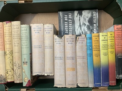 Lot 1379 - Collection of Winston Churchill books (1 box)