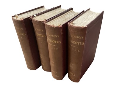 Lot 1382 - Four volumes- the history of Herodotus