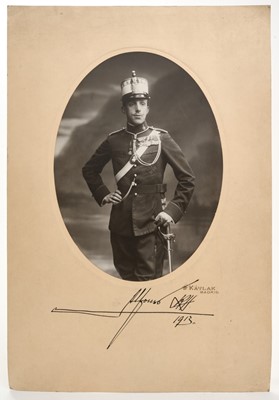Lot 67 - H.M. King Alfonso of Spain, hand-signed presentation portrait photograp