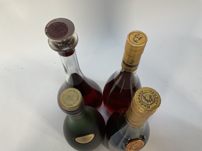 Lot 65 - Four bottles of Cognac, Remy Martin V.S.O.P, Remy Martin V.S Grand Cru, Hennessy V.S.O.P and Otard V.S.O.P, three boxed