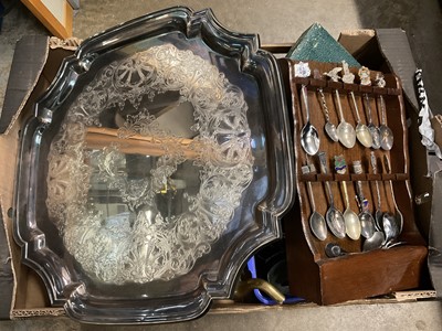 Lot 231 - Collection of metalwares and silver plate