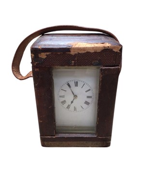 Lot 2968 - Carriage clock in case