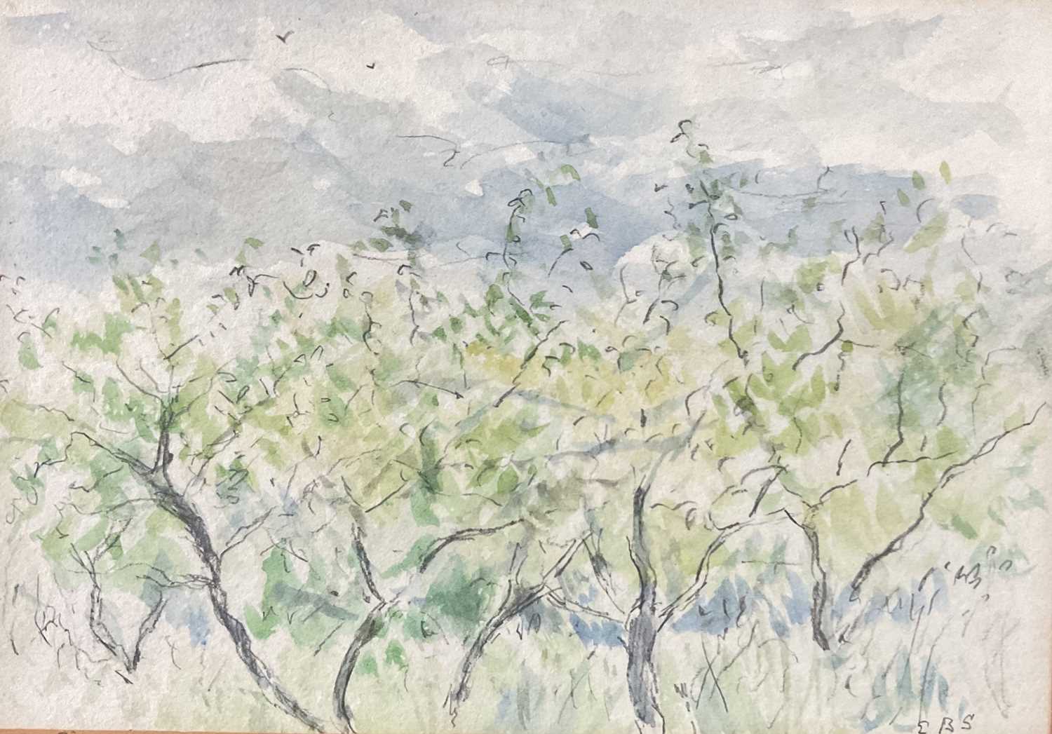 Lot 95 - Elinor Bellingham Smith (1906-1988) watercolour - trees
