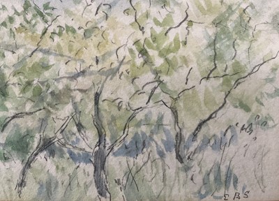 Lot 95 - Elinor Bellingham Smith (1906-1988) watercolour - trees
