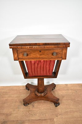 Lot 1226 - George IV rosewood sewing table