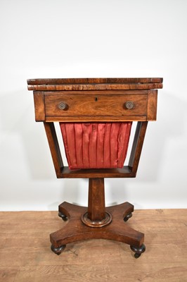 Lot 1226 - George IV rosewood sewing table