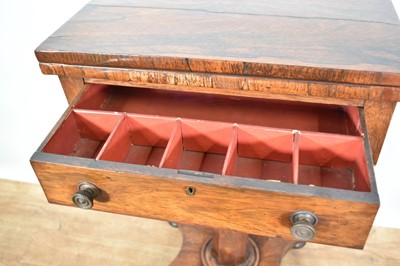 Lot 1226 - George IV rosewood sewing table