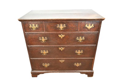 Lot 1225 - George I oak chest