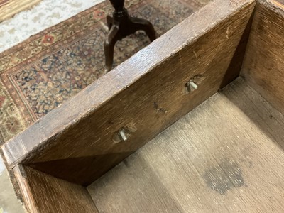 Lot 1225 - George I oak chest