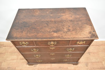 Lot 1225 - George I oak chest