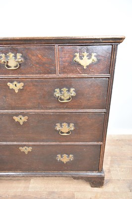Lot 1225 - George I oak chest